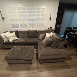 Dark Grey Living Room Sectional