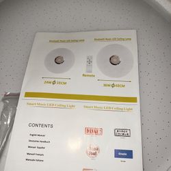 Bluetooth/LED Celling Lamp 