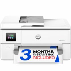 HP OfficeJet Pro 9720 Wide-Format Wireless All-in-One Color Inkjet Printer, Print, scan, Copy, fax up to 11x17, ADF, Duplex Printing Best-for-Office, 