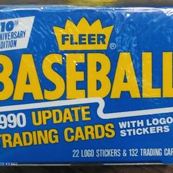 1990 Fleer Factory Sealed Baseball Cards