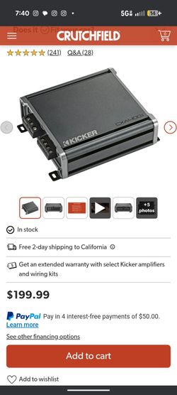 Kicker CXA400.1 amp