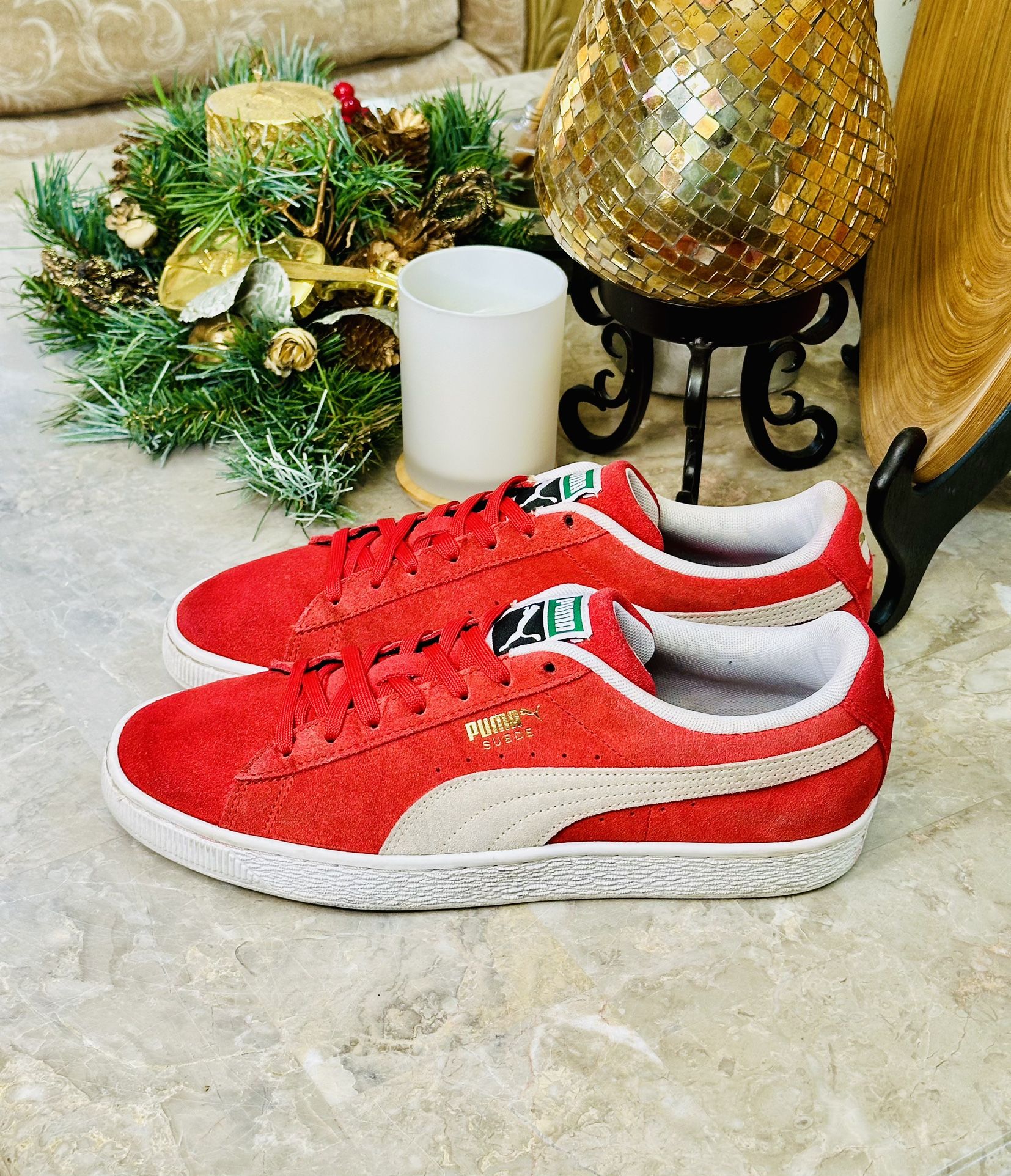 Puma Suede Classic Mens Size 10.5 Red Athletic Casual Shoes Sneakers 352634-65