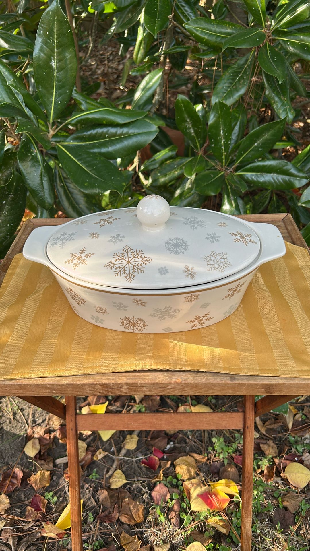 Snowflake Blue Harbor Casserole Dish