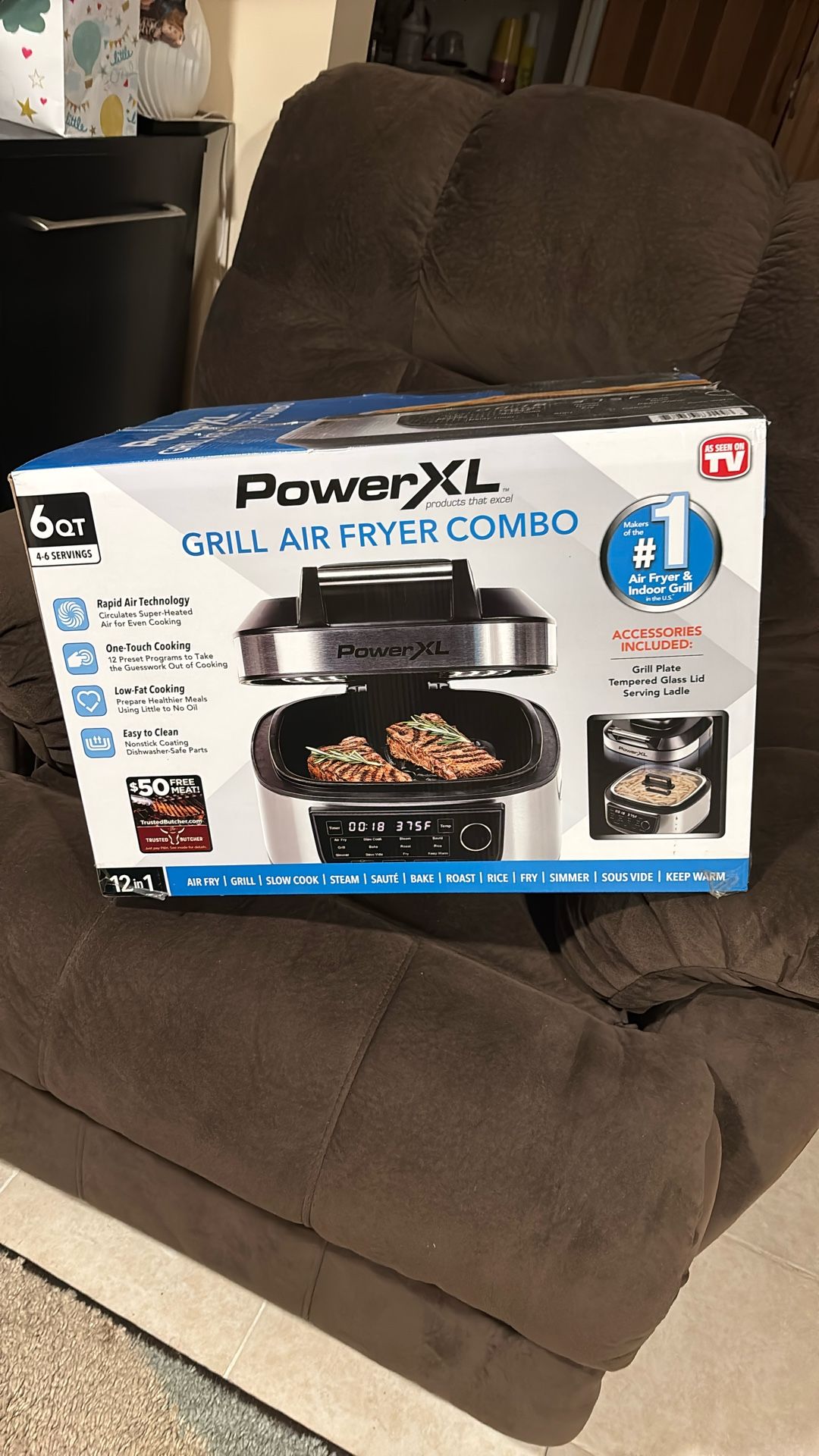 Power XL grill air fryer combo