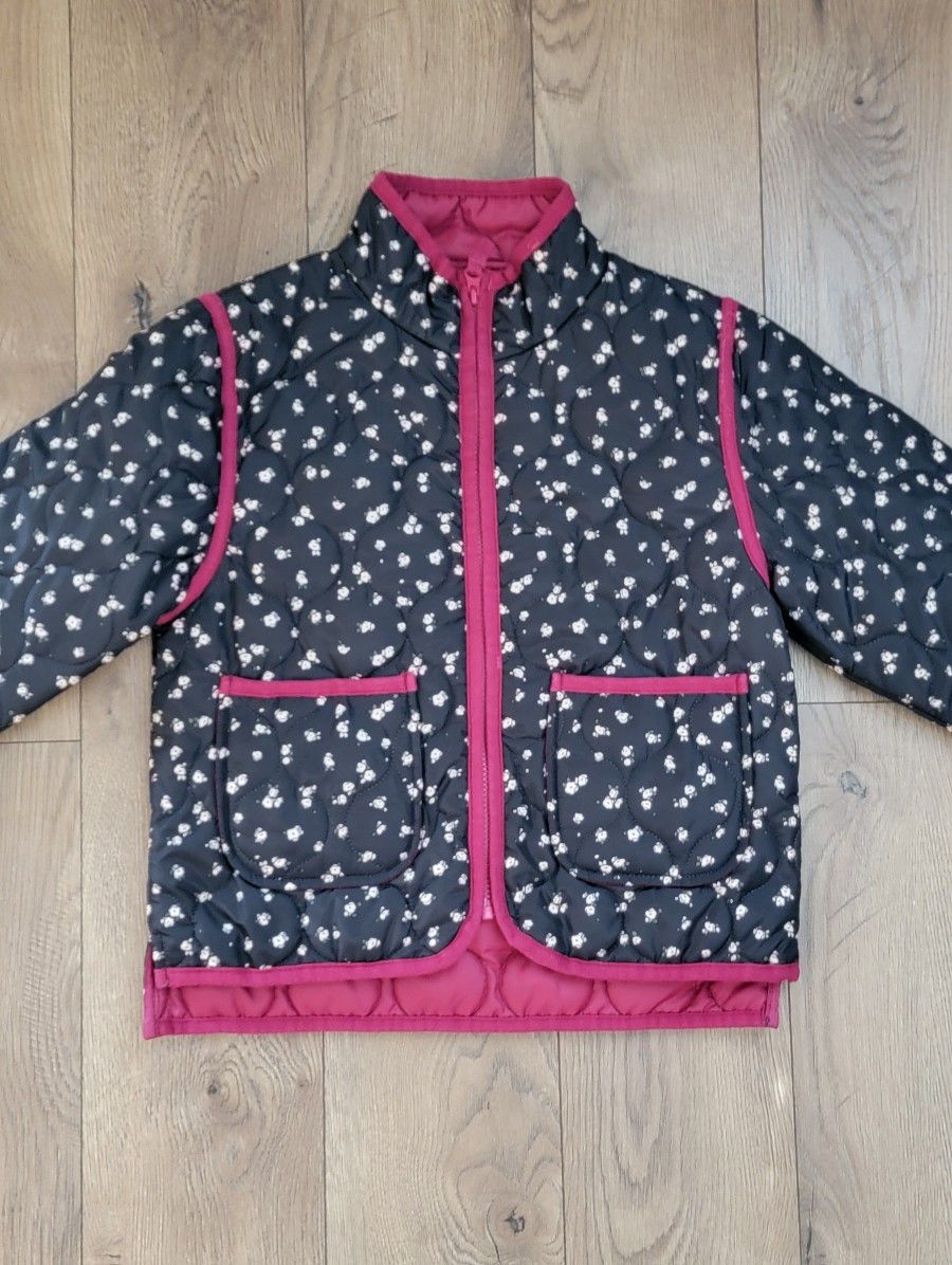 Girl flower jacket size m 7/8
