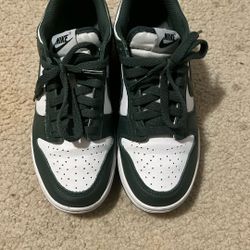Green And White Jordan Dunks 