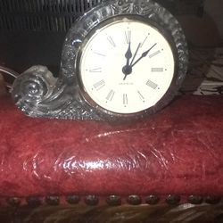 Glass Slash Crystal Tribal Whale Clock