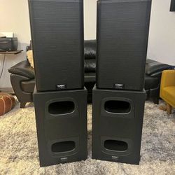 QSC 12" 2000w System Speakers