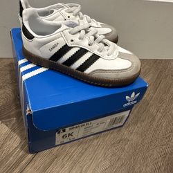 New With Box Kids Adidas Samba OG Size 6K