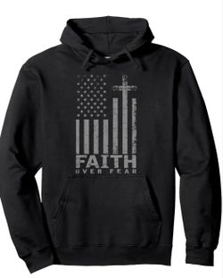 Faith Over Fear, Size 3x Hoodie High Quality Material