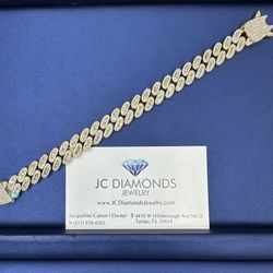 Bracelets Cubanlink Diamonds Real Lock Dior 