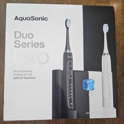 AQUASONIC Duo Sreies Pro - Electric Rechargeable Toothbrush