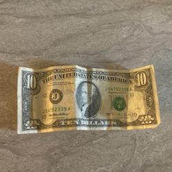 Rare 10$ Dollar Bill