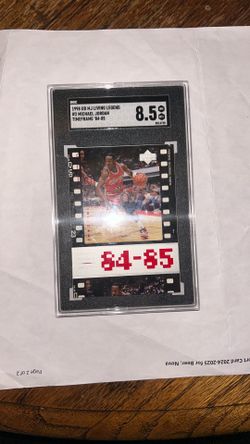 1998 Upper Deck, Mj Living Legend Timeframe ‘84-85