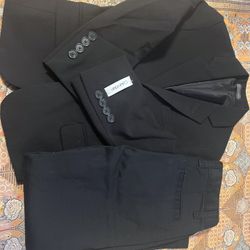 Calvin Klein suit jacket and cat & jack pants black boys size 5