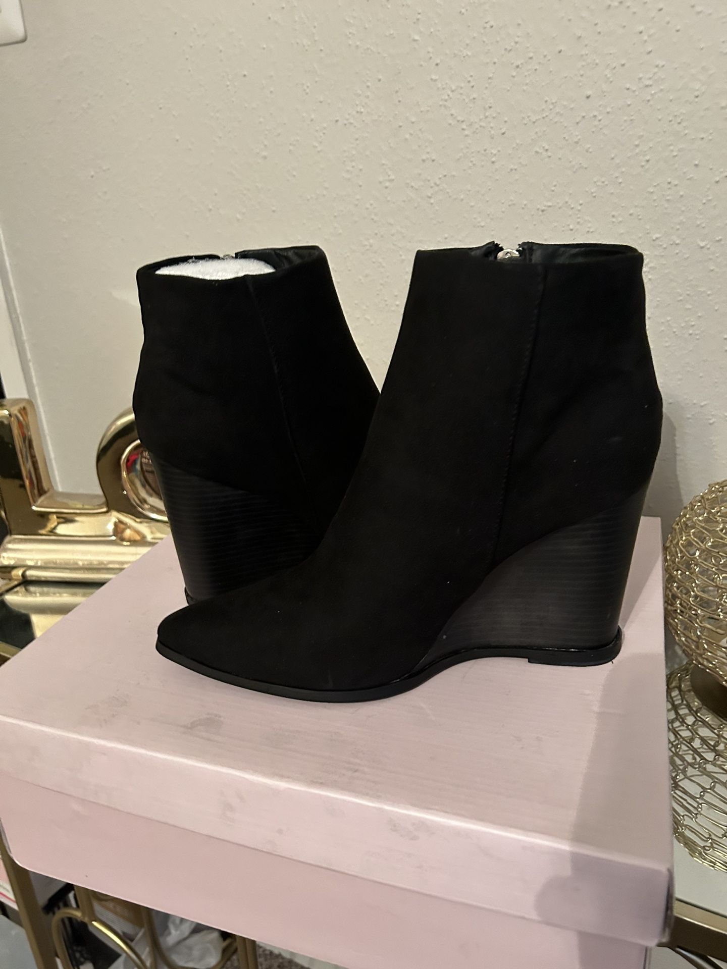 Just Fab Wedged Booties !