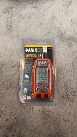 Klein tools GFCI receptacle tester with LCD
