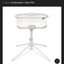 HALO Innovations BassiNest Soothing Swivel Sleeper 3.0 Baby Bassinet-Gray