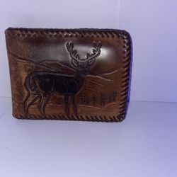 leather deer wallet!