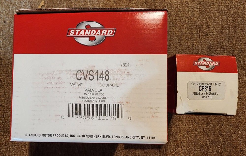 Hyundai Accent 4th Gen 12-16 Standard Motor Products Vapor Canister Vent Valve Solenoid