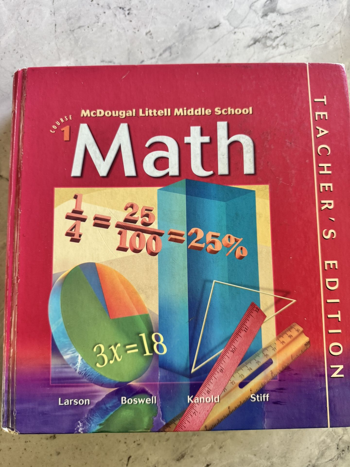 McDougal Littell Middle School Course 1 Teacher’s edition