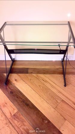 Glass desk
