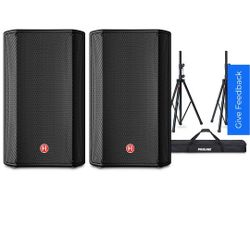 Speakers And a Stand Set  Come With Microphones 