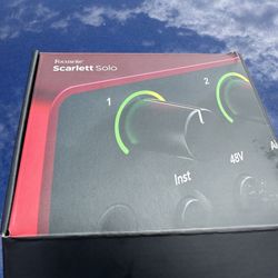 Brand new focusrite Scarlett Solo audio interface Gen 4