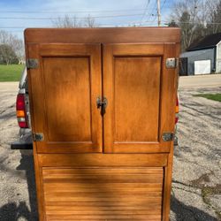 Antique Hooiser Cabinet 