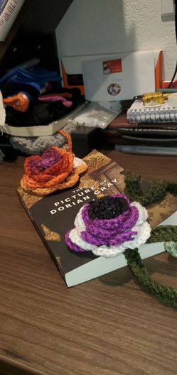 Crocheted Flower Bookmarks