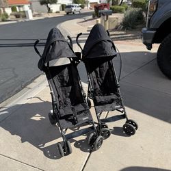 2 umbrella strollers