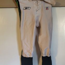 Seahawks Team Pants Game Used Reebok White