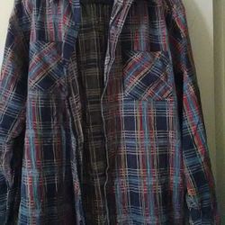 Men/Women Flannel Shirt, Size L - Pick-Up Only!