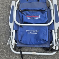 Tommy Bahama Backpack Beach Chairs With Cooler $40 EACH