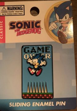 Sonic the Hedgehog Game Over Pin
