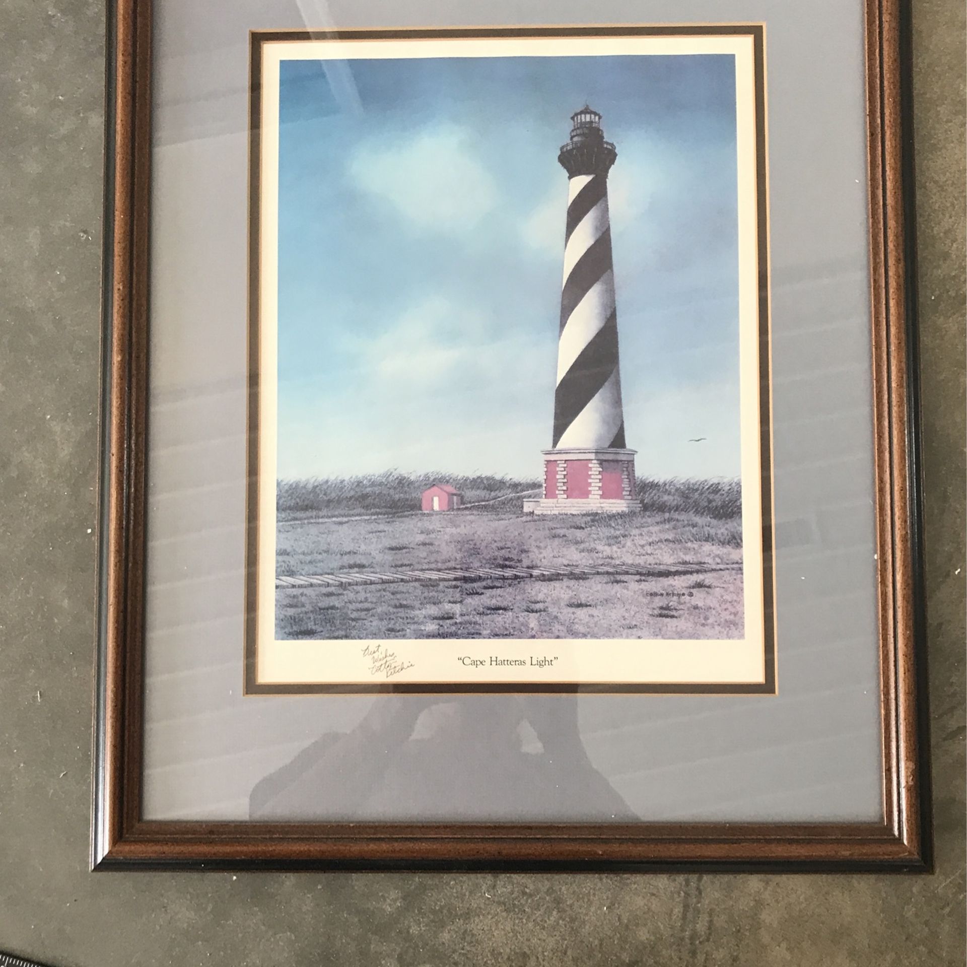 Cotton Ketchie signed print Cape Hatteras Lighthouse
