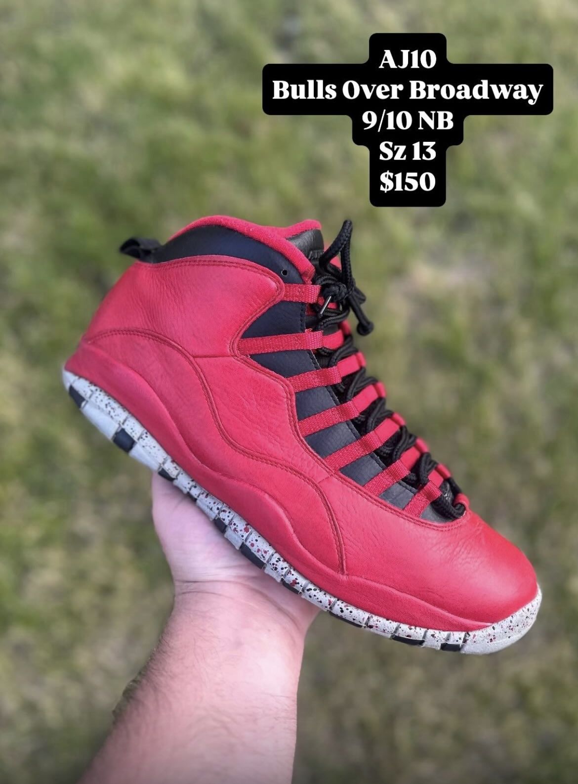 Jordan 10 Bulls Over Broadway Like New Size 13