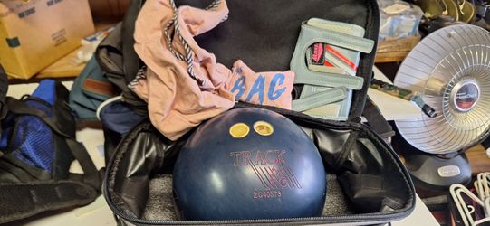 Track Shark Bowling Ball with Bag and glove