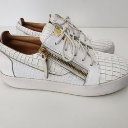 Giuseppe Zanotti Zip-Detailed Lace Up Sneakers