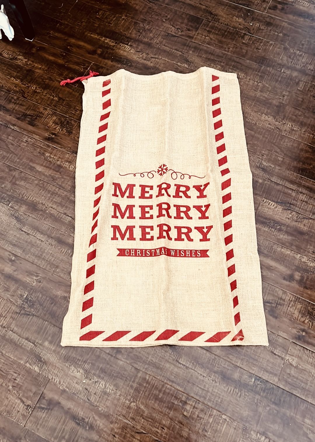 Large Burlap Christmas Sack