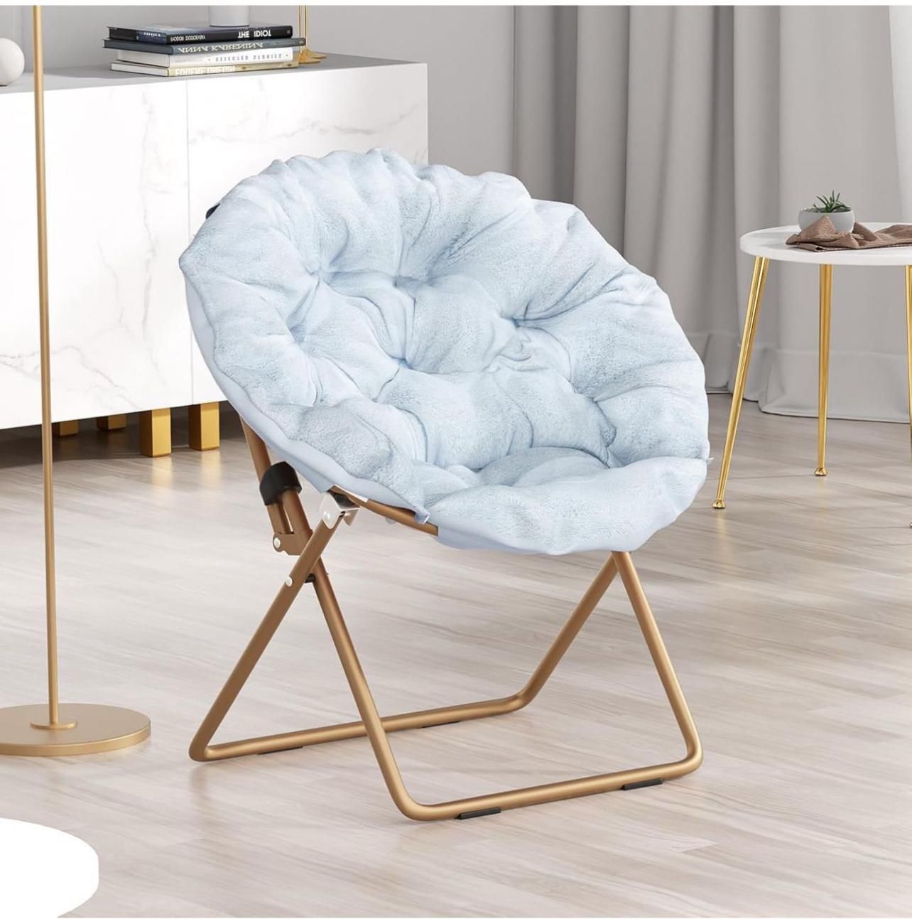 Foldable Oversized Moon Chair, Large Soft Lazy Cozy Comfortable
