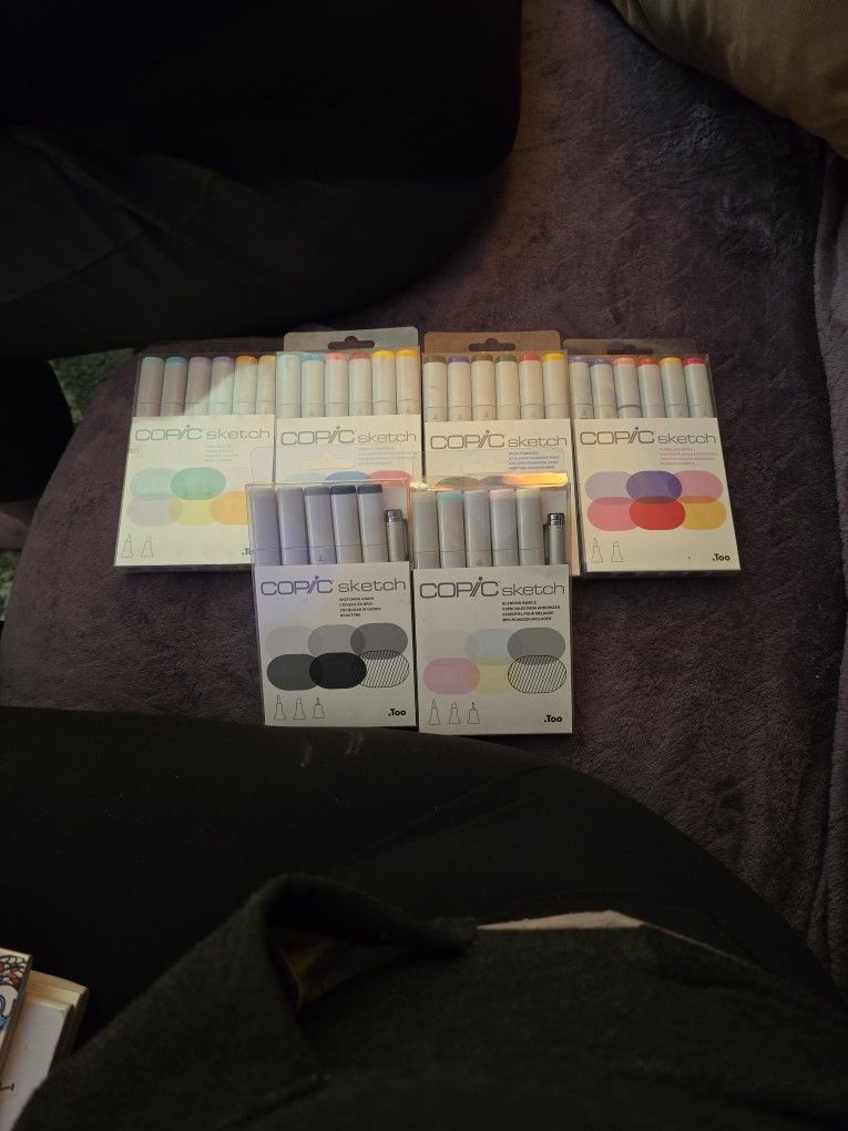 📦 BRAND NEW Copic Sketch Marker Sets – Unopened, Never Used 🎨