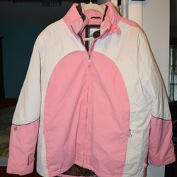 Free Country Womens Pink 3in1 Jacket/windbreaker XL
