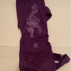 Gaiam Canvas Purple Yoga Mat Bag Only 