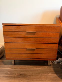 CB2 Walnut Night Stands/Side Tables  (2)