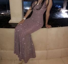 Long Mauve Dress