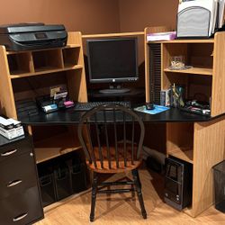 Desk w/ Chair (office Supplies & File Cabinet) 