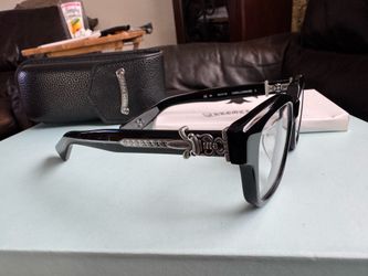 Designer glasses chrome