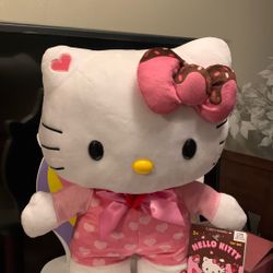 Sanrio HELLO KITTY ANIMATED PLUSH With Hearts Moves, Dances, Music Song “ How Sweet It Is To Be Loved By You”