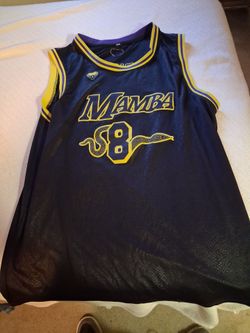 Coby Bryant Mamba #8 Basketball Jersey Black Purple Yellow